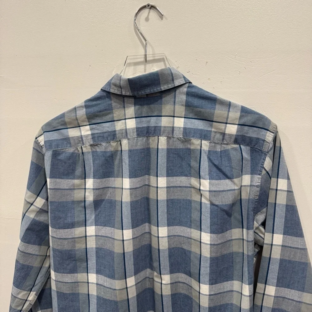 J. Crew Long Sleeve Button Down Shirt Plaid Grid Print Cotton Medium